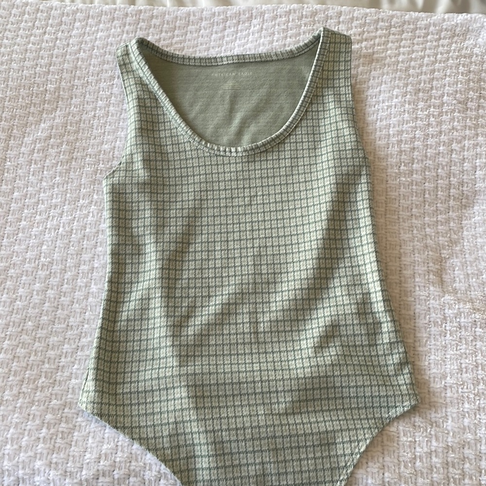 American Eagle green bodysuit S